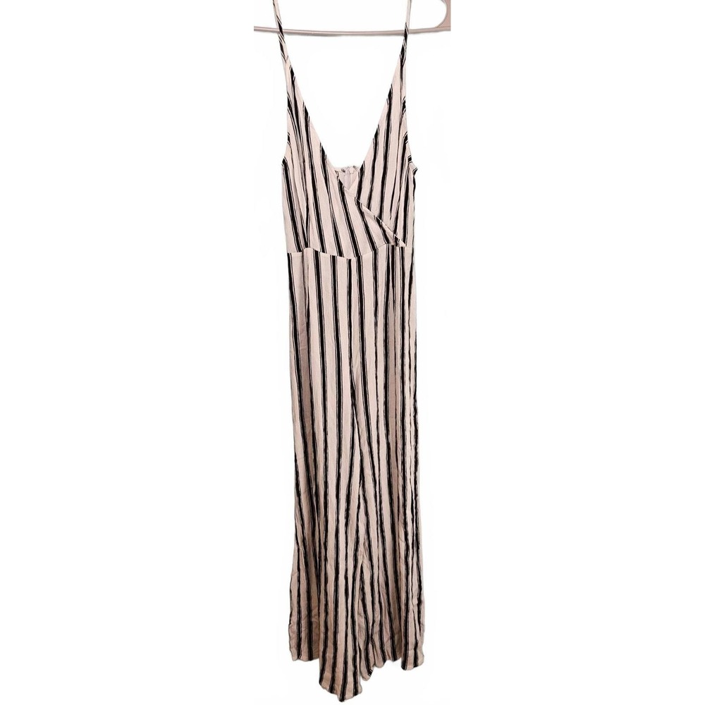Forever 21 Womens Striped Wide Leg Sleeveless Jumpsuit Size M Breezy Summer Boho